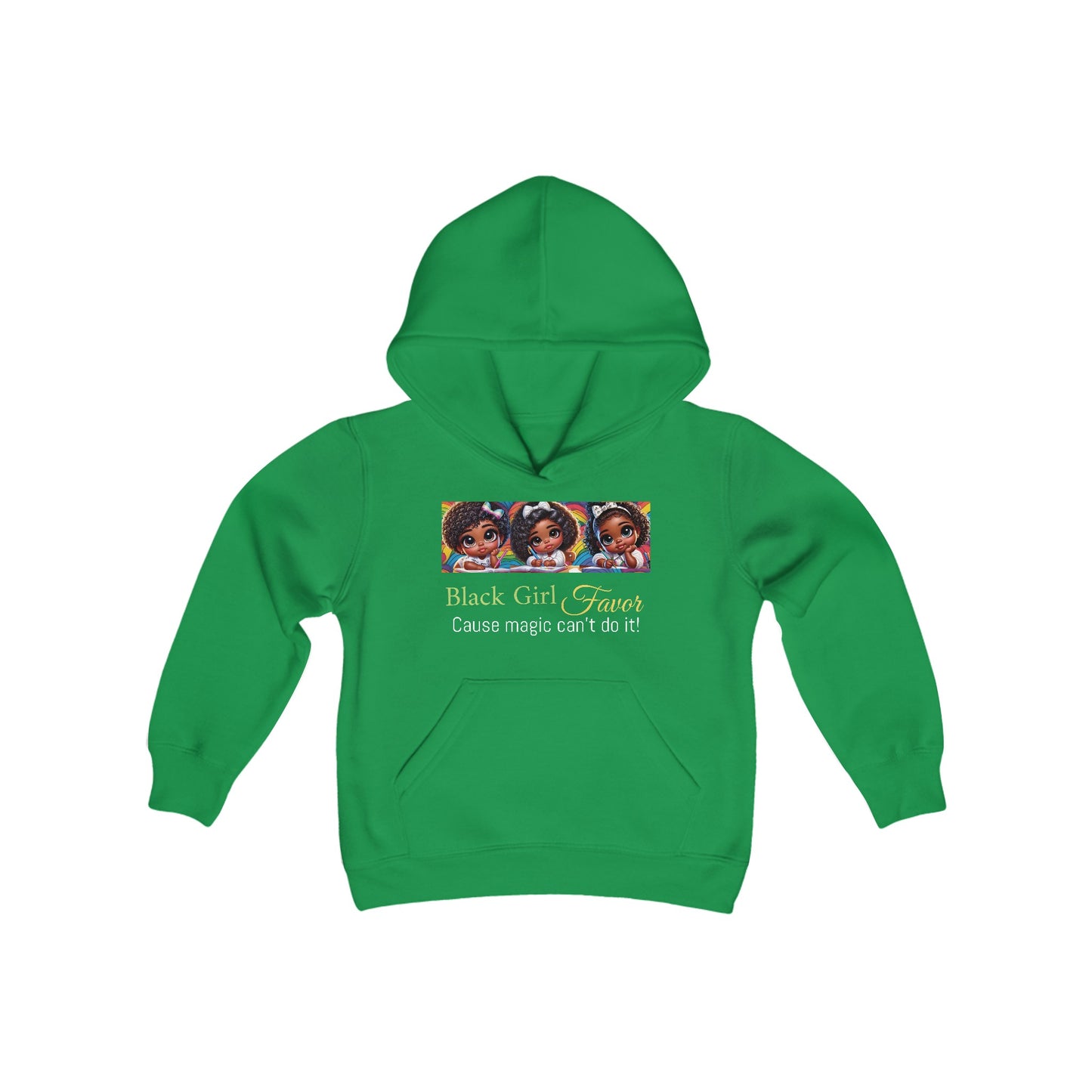 Black Girl Favor Youth Hooded Sweatshirt