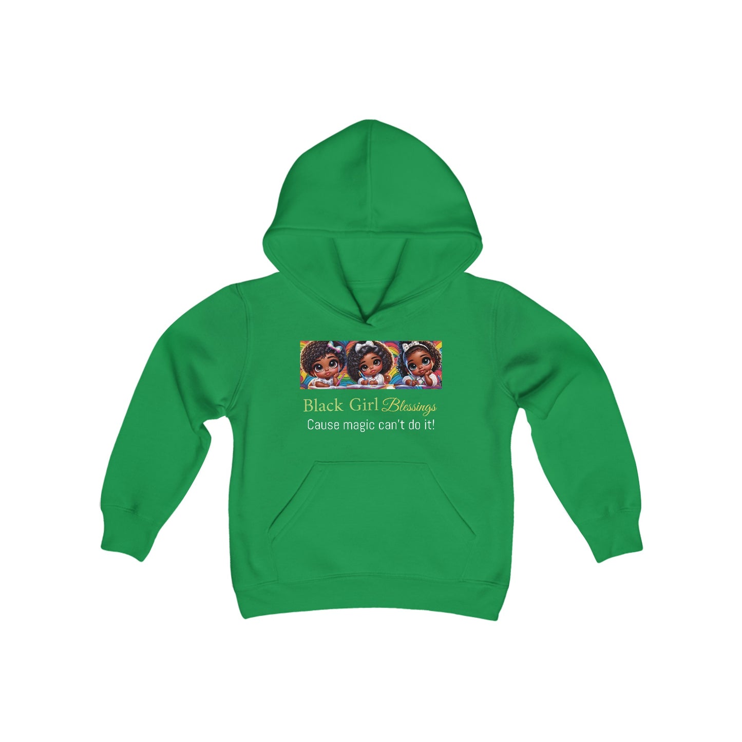 Black Girl Blessings Youth Hooded Sweatshirt