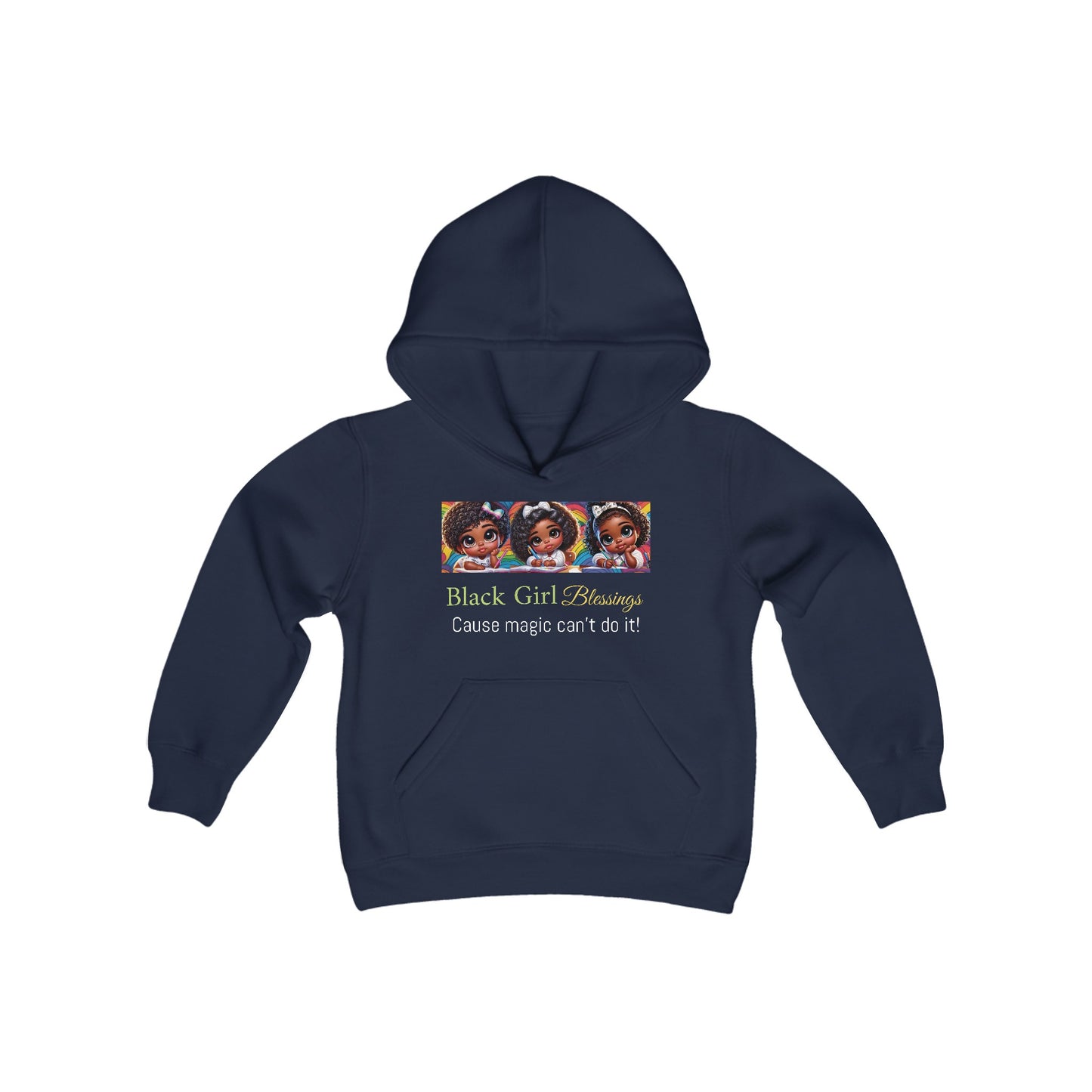 Black Girl Blessings Youth Hooded Sweatshirt